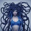 Placeholder: medusa as a human with blue internet cables for hair