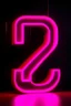 Placeholder: the numbers 5 0 0 in neon pink