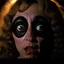 Placeholder: Spooky, ultra realistic distress, dining, ultra realistic hot woman, giant eye, organic hot bondes, dynamic, anguish, excited and lively scene, hypermaximalist figures, Creepy the Ring Alfred Hitchcock, Sam Raimi, insanely detailed, sinister, John Carpenter, Dario Argento, ornate