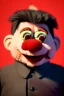 Placeholder: Waist up muppet Portrait, Kim Jong-un as muppet doll, black suit, photo studio, red background, unreal engine 5, concept art, art station, god lights, ray tracing, RTX, lumen lighting, ultra detail, volumetric lighting, 3d.