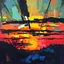 Placeholder: abstract sunset, by Graham Sutherland