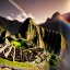 Placeholder: Machu Picchu, sunset rainbow