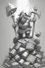 Placeholder: A fantasy sketch of a dwarf with a hammer and shield standing on top of a pile of bodies