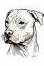 Placeholder: A side portrait pitbull dog (emoji) by Leonardo da Vinci, with his signature on it.