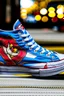 Placeholder: A converse sneaker, superman all over sneaker