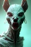 Placeholder: Demonic dog alien, realistic face, soft, delicate,intricate, cyberpunk, powerful, horror, sharp focus, octane render, post-processing, epic composition, elegant, studio lighting, fiona staples, mandy jurgens, david finch, guillermo del toro