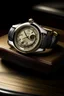 Placeholder: Produce an image of the fully cleaning by person two-tone Cartier watch elegantly displayed on a soft velvet surface, ready to be worn and admired."