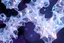 Placeholder: create A picture of 3d complex hypnotic fractal translucent 3D geometry structures evolving and morphing, fluid geometry shifting between organic and geometric forms, iridescent glass material with internal glow and pretty bubbles inside,instances must have random translucent material smooth must capture comple struct , galaxy background, seamless motion, cinematic lighting, generative art style.