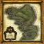 Placeholder: dnd, fantasy, map of the realm, black sand, map, parchment, illustration