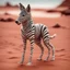 Placeholder: pen outline, in the style of Escher, super model female dingo zebra witch on the red sand beach ,bokeh like f/0.8, tilt-shift lens 8k, high detail, smooth render, down-light, unreal engine