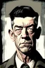 Placeholder: draw winston smith from the novel 1984