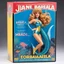Placeholder: A photograph of a pristine action figure encased in its packaging, evoking a sense of collectible wonder, styled after a vintage toy advertisement. The box prominently displays "Mermaid Barbarella" in bold, stylized lettering, with the action figure inside clearly resembling youthful Jane Fonda as Barbarella the mermaid, possessing his iconic sci-fi features and her fish tail: her long red curly hair, she wears her iconic silver bikini, in the box: a trident and an aquarium