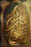 Placeholder: Painting, Arabic, Islamic, calligraphy, gold, inscriptions, decorations, peace be upon you