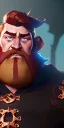 Placeholder: A high definition, high detail full body dungeons and dragons character design of a dwarf male warrior who has a short, stout, and strong build, with a long ginger braided beard, long ginger hair styled into a man bun, and wearing heavy metal plated armor with pauldrons