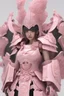 Placeholder: 3d render, a women wearing pink samurai armours, close-up shot --ar 9:16 --ar style raw