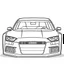 Placeholder: Audi rs3 front art outline