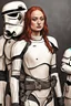 Placeholder: [Sophie turner] Sophie's provocation had failed to elicit the reaction she'd hoped for. The torturer merely wiped the spittle from his face and backhanded her hard across the cheek. Her mind raced as he methodically began tearing away pieces of her white stormtrooper armor, examining each component with twisted curiosity before casting it aside. She had to get free, but how? As long as the energy bars were engaged, escape was impossible. A desperate plan formed. When next the electro-spike made