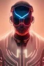 Placeholder: cyberpunk, head, men, portrai, tron