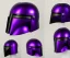 Placeholder: Custom Deep Purple Mandalorian helmet, photo realistic