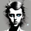 Placeholder: Danish singer MØ face,Abstract Yoji Shinkawa,cyberpunk,