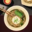 Placeholder: ramen with beer drink