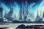 Placeholder: A Spaceship is taking off from a buzzing Space port on a heavy industrialized planet with a futuristic city in the background, retrofuturistic, art by John Berkey, buildings with glass facades, brutalist architecture, insanely detailed, vibrant, 8k uhd, cinematic atmosphere, ultra-wide angle, street level view, brush strokes, blue sky with clouds, dramatic sunset, sharp focus