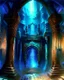 Placeholder: Atlantis palace dungeon room dungeon painterly sci fi fantasy art