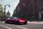 Placeholder: A Tesla 'Model S' is racing at top speed, in Greenwich Village, in Manhattan. CINEMATIC. WIDE ANGLE LENS. PHOTO REAL.