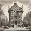 Placeholder: At 2146 W. Caton Street in Wicker Park stands the Frederick Gehrke House, built in 1889 and designed by architects Faber & Pagels. This handsome late-Victorian residence was part of a row of five substantial single-family homes constructed on what was then a newly carved, 600-foot street called Columbia. At the time, this triangular pocket near Damen, North, and Milwaukee was one of the last undeveloped stretches of prairie in the neighborhood — soon to become one of Chicago’ black and white pen