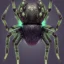 Placeholder: This spider is the size of a small horse, with eight long, slender legs tipped with sharp, venomous claws. Its body is covered in shimmering black fur, and its eyes glow a bright, otherworldly green. It has a pair of venomous fangs that can be extended from its mouth, and it can spin webs of magical energy to ensnare its prey. This spider is intelligent and cunning, and it is feared by all who encounter it in the realm of fantasy.