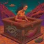 Placeholder: Pandora's Box horrors escaping, neo surrealism, by Michael Hutter, by john Stephens, Greek Mythos, smooth dreamscape, trending on Artstation, 16k intricate detail, beautiful but sinister, sharp colors.