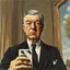 Placeholder: Rene Magritte takes a selfie