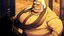Placeholder: Old man smoking comic style