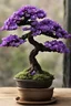 Placeholder: create one single beautiful purple bonsai flower