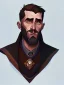 Placeholder: Portrait of a 30 year old strange wizard