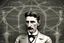 Placeholder: Nikola Tesla lifelike in the style of 3-d