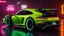 Placeholder: Porsche 2991 ultimate tuning Mansory Cyberpunk 2077 neon Style Rear View, Super Detailed, desktop wallpaper, 4K