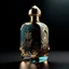 Placeholder: generate me an aesthetic complete image of Perfume Bottle with Gilded Accents
