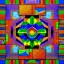 Placeholder: Kente scene, thread, surreal, flying Rubik's cube, african pattern symbols, engraved, 8k quality, hyper realistic, unreal engine 5