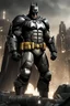 Placeholder: Batman in power armor, photorealistic