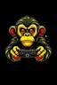 Placeholder: make a YouTube channel logo of a monkey with a controller