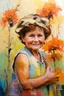 Placeholder: Color Portrait of an old Appalachian farmer couple early 1900s, beautiful painting with highly detailed face by greg rutkowski, Lee Jeffries, magali villanueve Modifiers: extremely detailed oil on canvas photorealistic