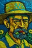 Placeholder: Santo Gauchito gil al estilo de vangoh