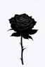 Placeholder: Black And White Graphic Of a dead black rose