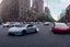 Placeholder: A Tesla 'Model Y' is racing at top speed, near the Flatiron Building in Manhattan. (CINEMATIC, WIDE ANGLE LENS, PHOTO REAL)