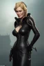 Placeholder: Cersei Lannister as evil dominatrix in black leather, mistress, busty, cleavage, curvy, lena headay, angry, stern look. character design by cory loftis, fenghua zhong, ryohei hase, ismail inceoglu and ruan jia. unreal engine 5, artistic lighting, highly detailed, photorealistic, fantasy