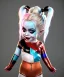 Placeholder: Harley quinn toddler, full body, soft skin, dramatic lighting, hyper realistic