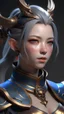 Placeholder: wriothesley from genshin impact , 8k , female version , hyper realistic
