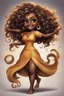 Placeholder: A fearless curvy dark-skinned airbrushed chibi swishes her lion tail excitedly, wearing a dress decorated with the Leo astrology symbol. With mane-like hair wild with curls, she smiles wide, showing off fangs. She stands arms and legs spread, steadfast as a lioness, demonstrating Leo courage and leadership.