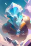 Placeholder: Golem diamond cloud fused ,elegant, colorful, artstation, concept art, smooth, soft light, illustration, art by artgerm